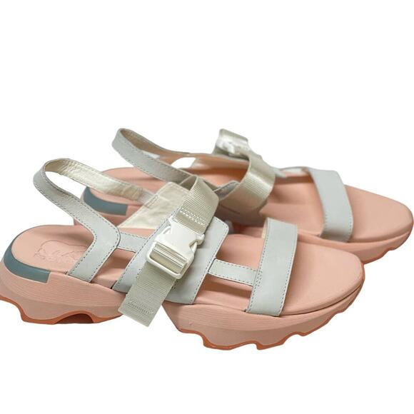 Sorel Sea Salt & Peach Blossom Kinetic Impact Sling Sandal Size 10 Gorpcore WMNS - Picture 2 of 8